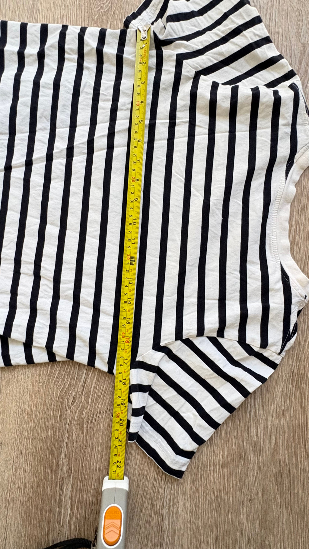 Cos Classic Black & White Striped Crewneck shirt