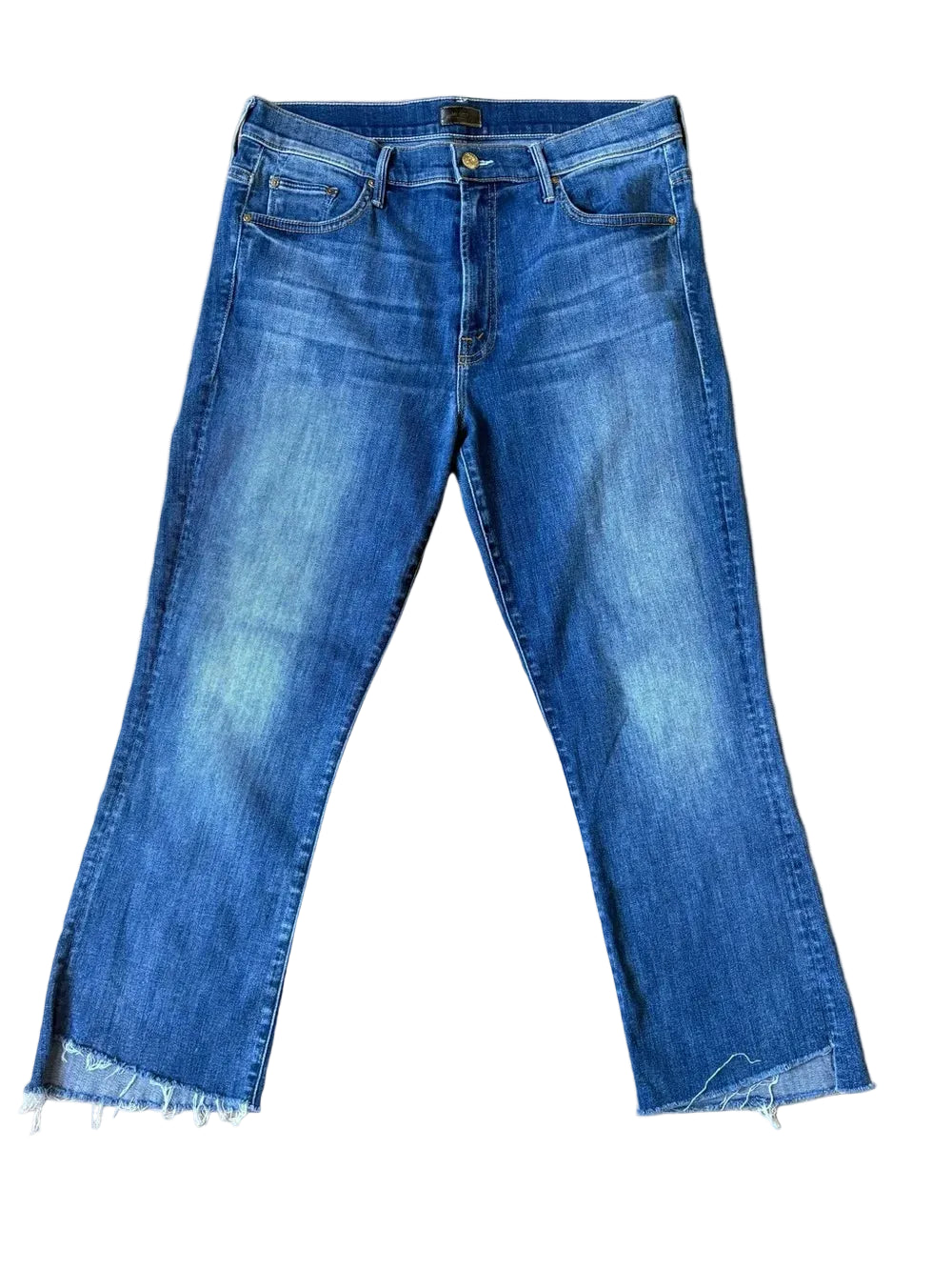 MOTHER jeans The Insider Ankle Step Fray in Not Rough Enough