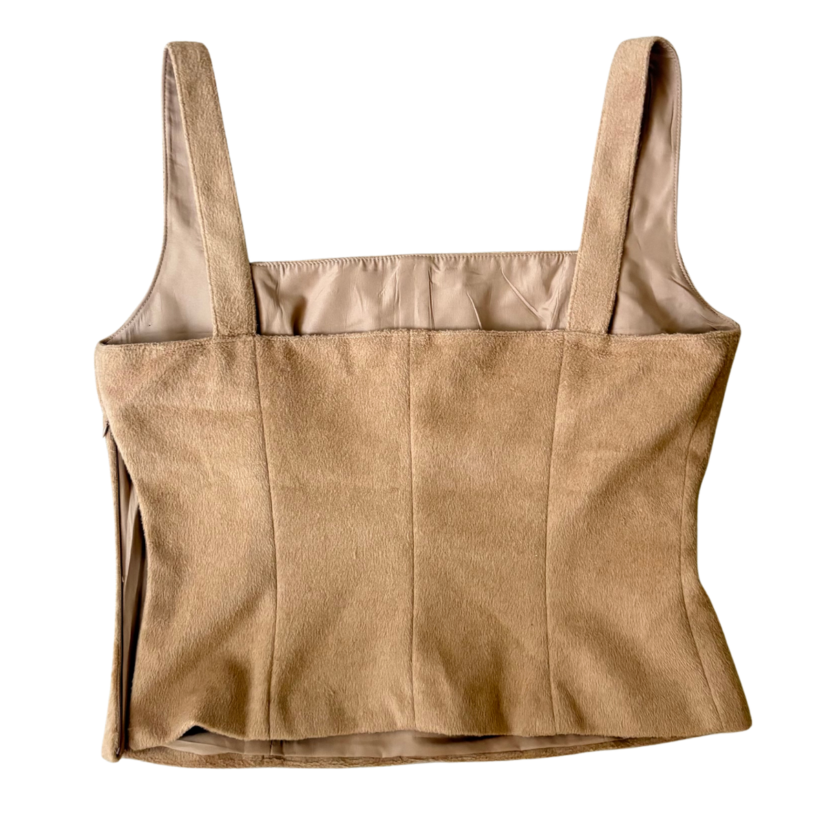 Zara Soft Camel Corset top